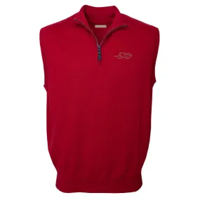 Qtr Zip Top Line Vest - Cardinal