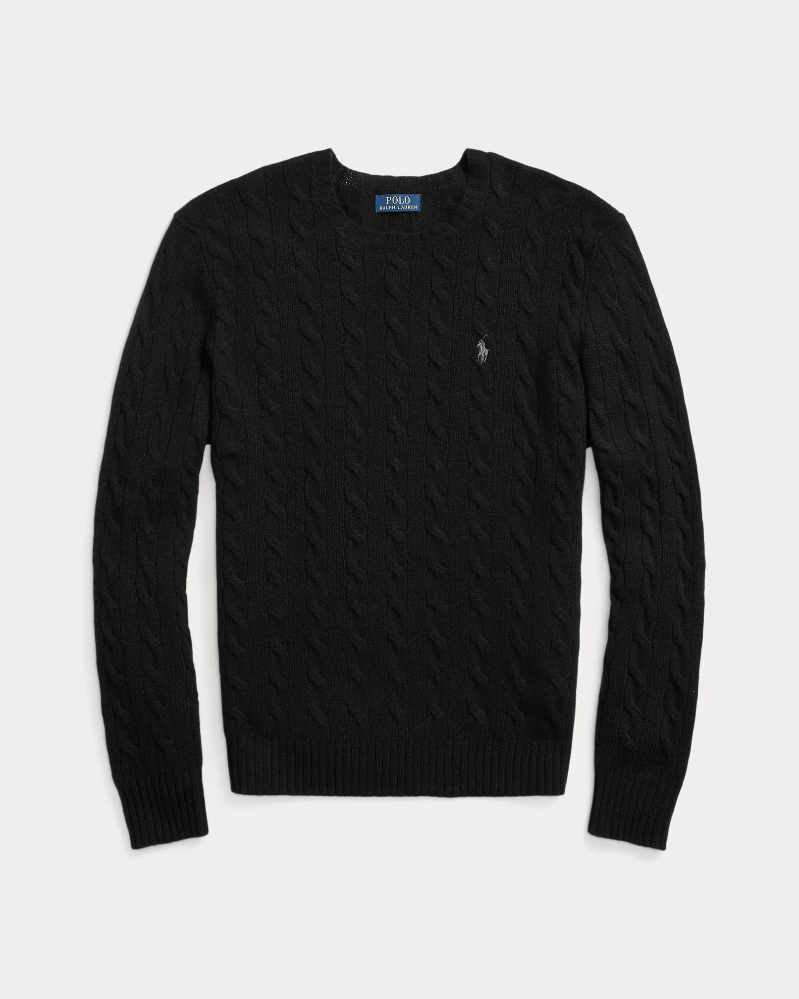 Ralph Lauren Cable-Knit Wool-Cashmere Jumper | Black