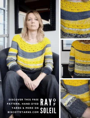 Ray of Soleil free sweater pattern