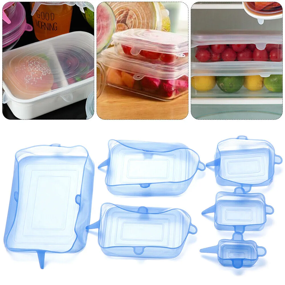 Rectangle Silicone Stretch Lids