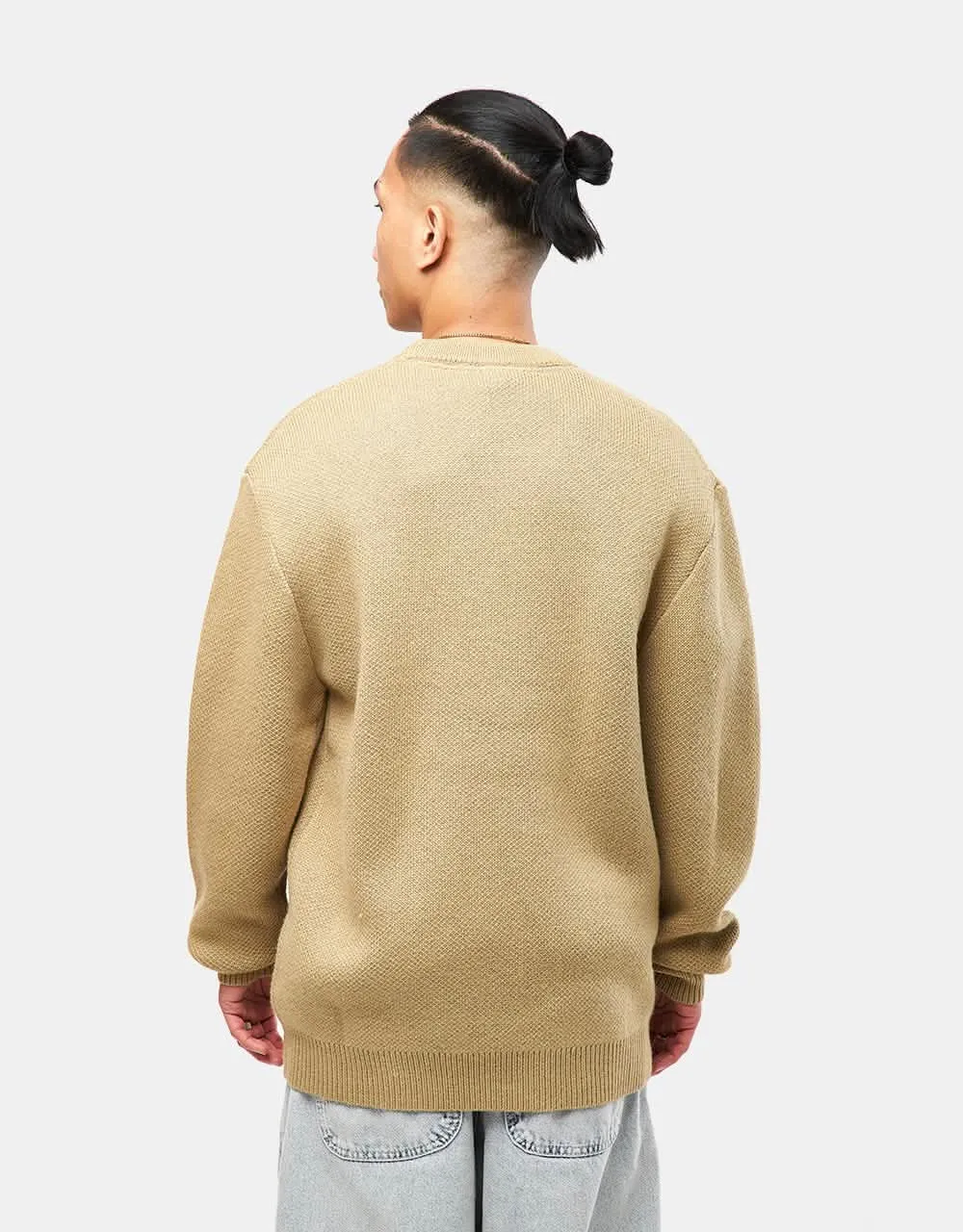 Route One Rodeo Knitted Sweater - Wheat/Natural