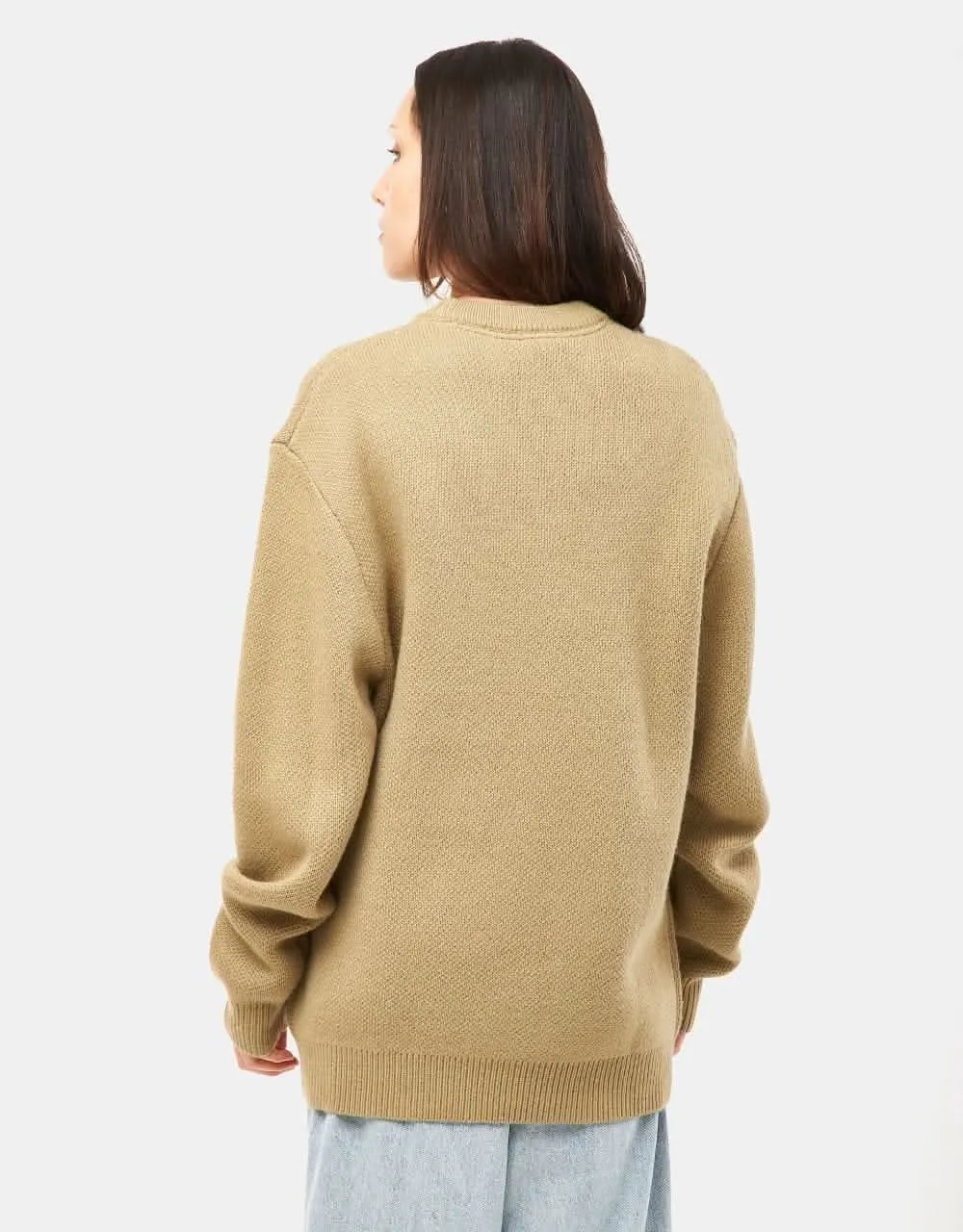 Route One Rodeo Knitted Sweater - Wheat/Natural