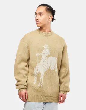 Route One Rodeo Knitted Sweater - Wheat/Natural