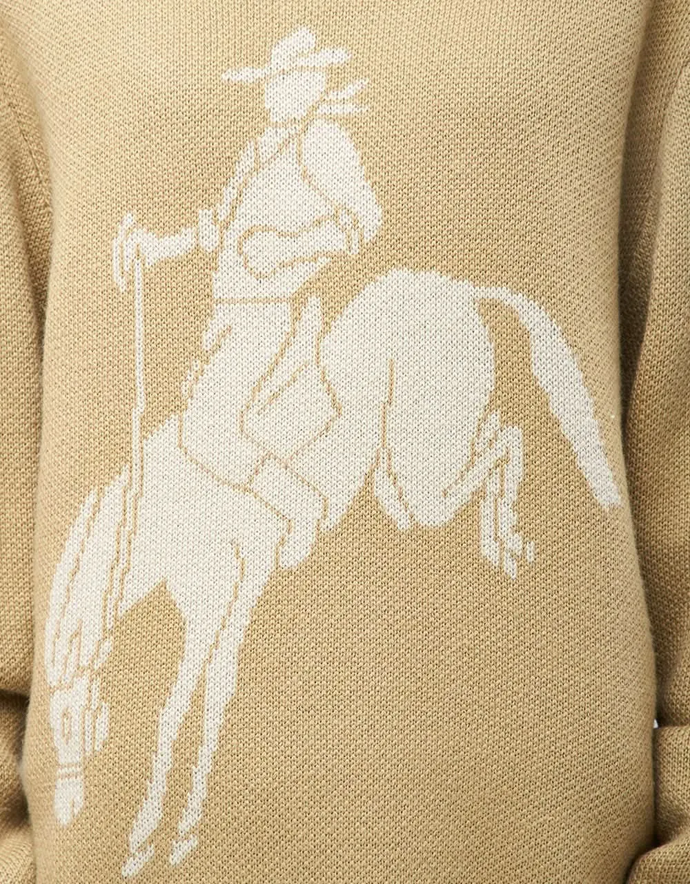 Route One Rodeo Knitted Sweater - Wheat/Natural