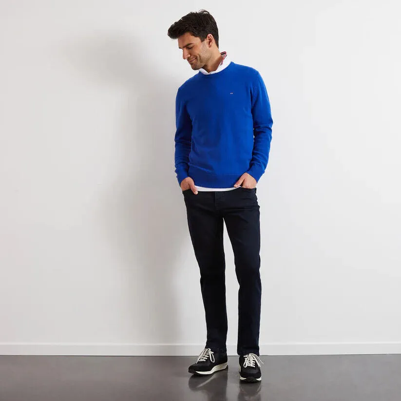 Royal Blue Plain Knit Jumper