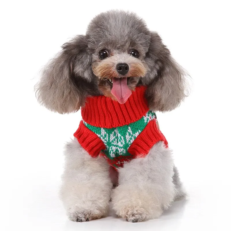 Santa Striped Christmas Pet Sweater