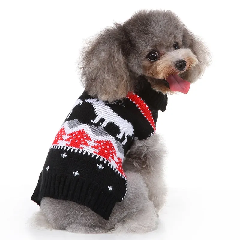 Santa Striped Christmas Pet Sweater