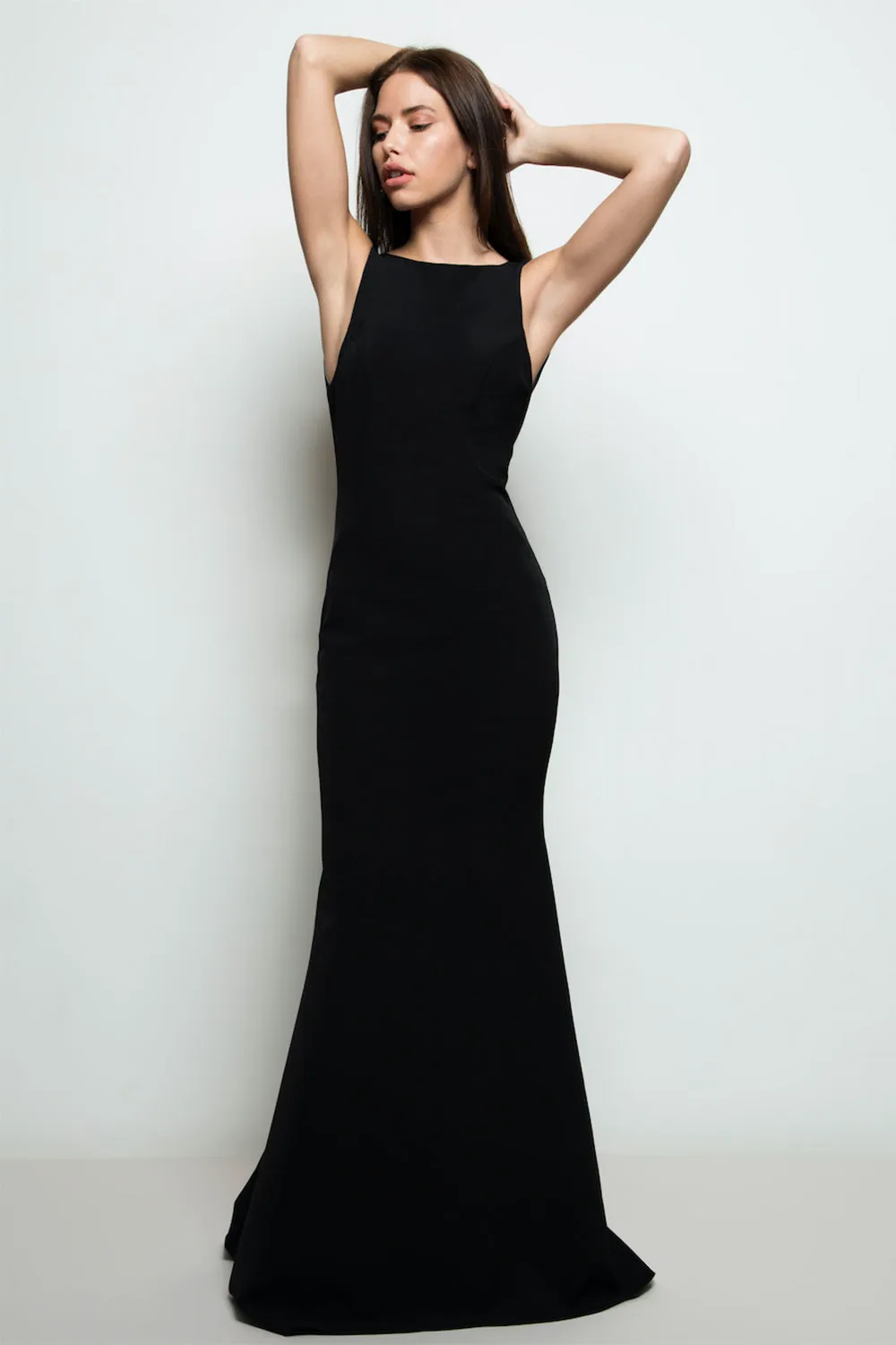 Sanya Black | Backless Mermaid Gown