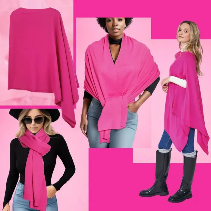 Scarf Poncho 4 Way Wear Wrap for Women