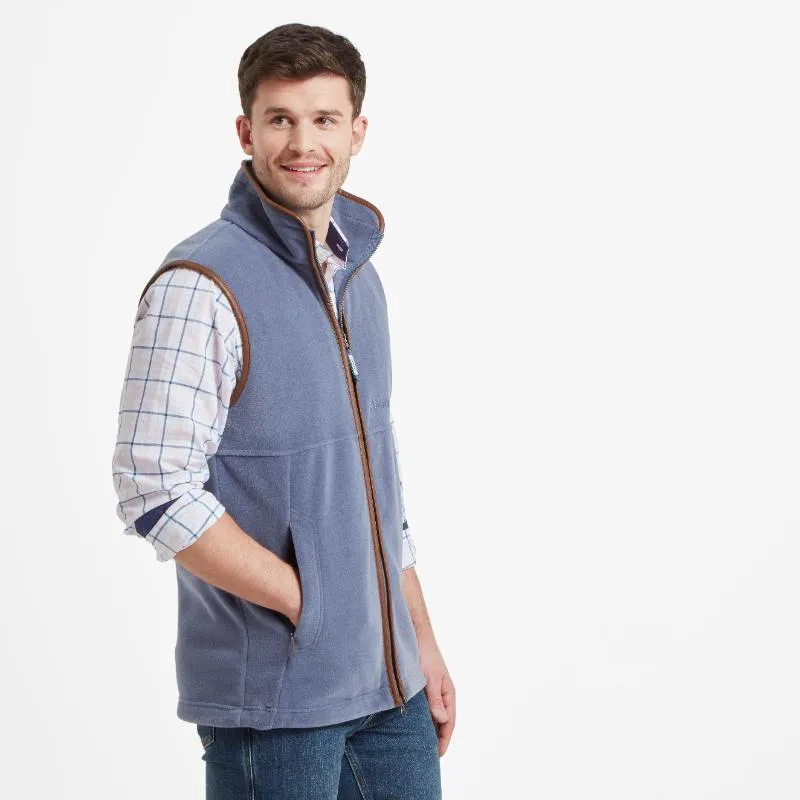 Schoffel Oakham Fleece Gilet - Stone Blue