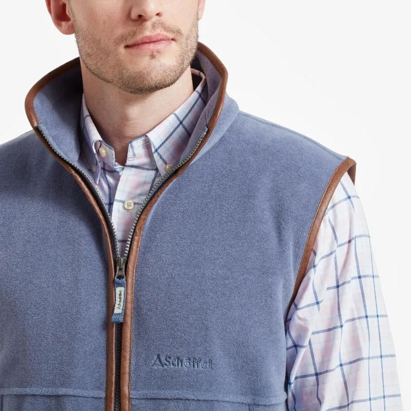 Schoffel Oakham Fleece Gilet - Stone Blue