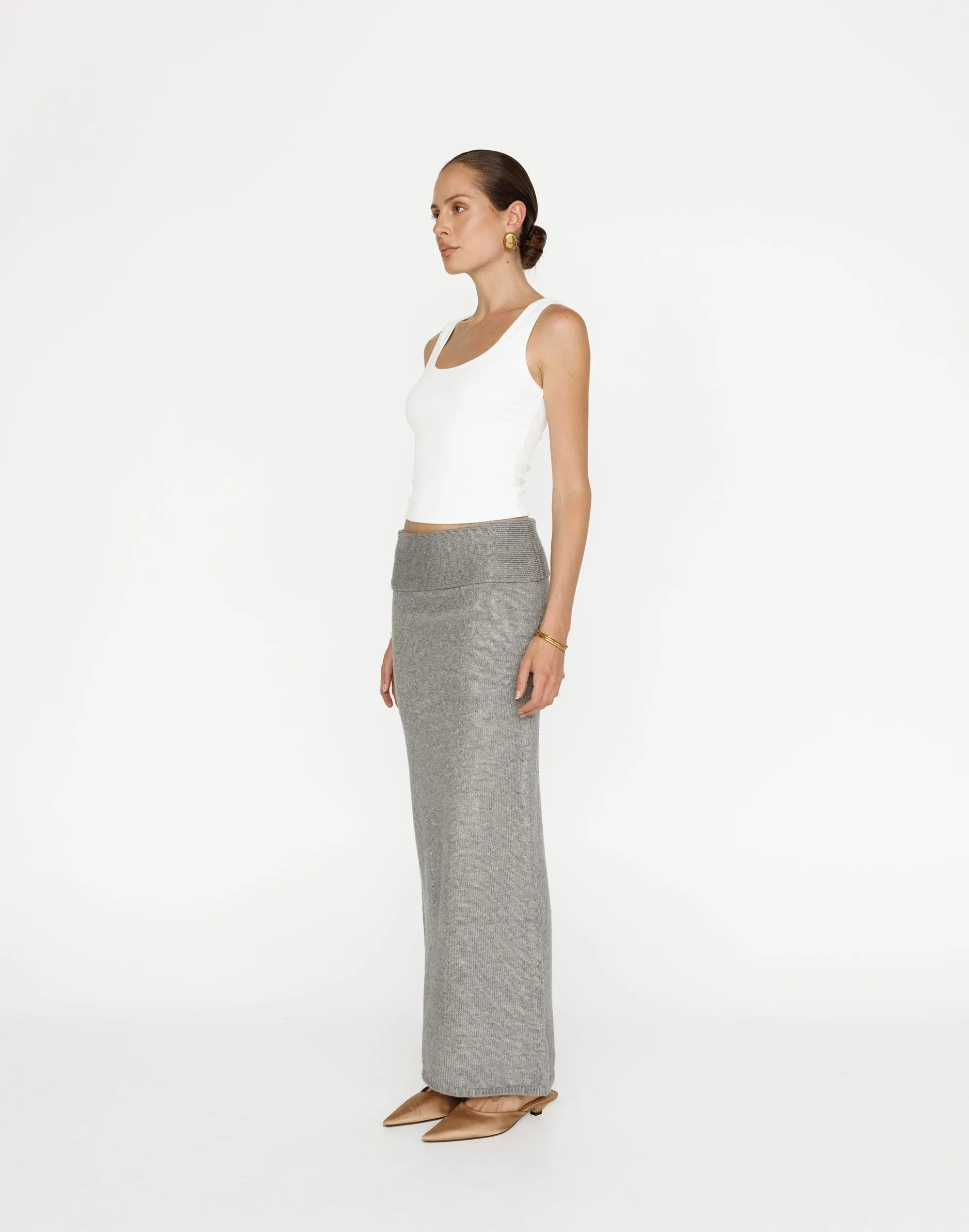 Seline Maxi Skirt (Slate)