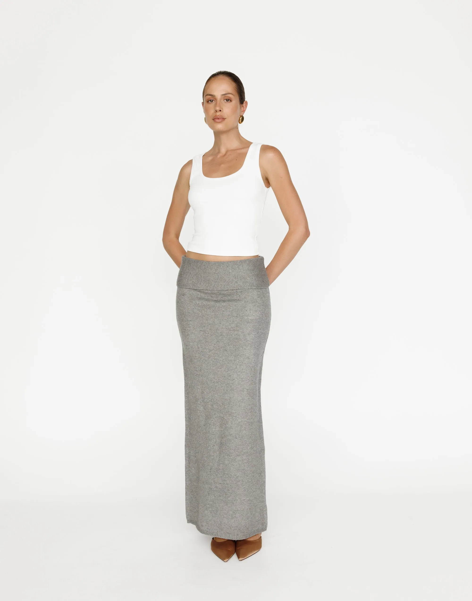 Seline Maxi Skirt (Slate)