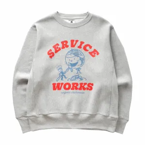 Service Works Organic Chefswear Crewneck (Marl Grey)