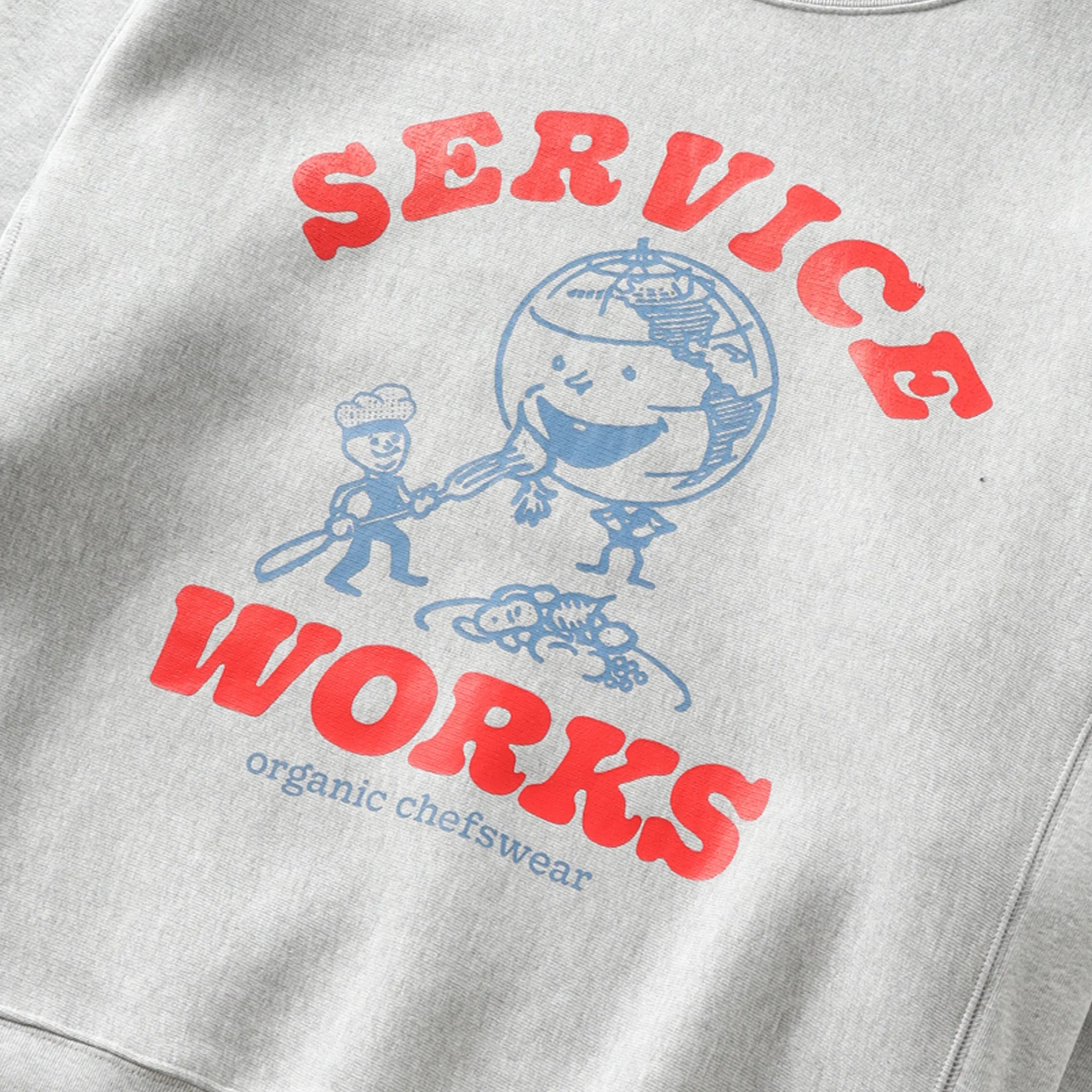 Service Works Organic Chefswear Crewneck (Marl Grey)