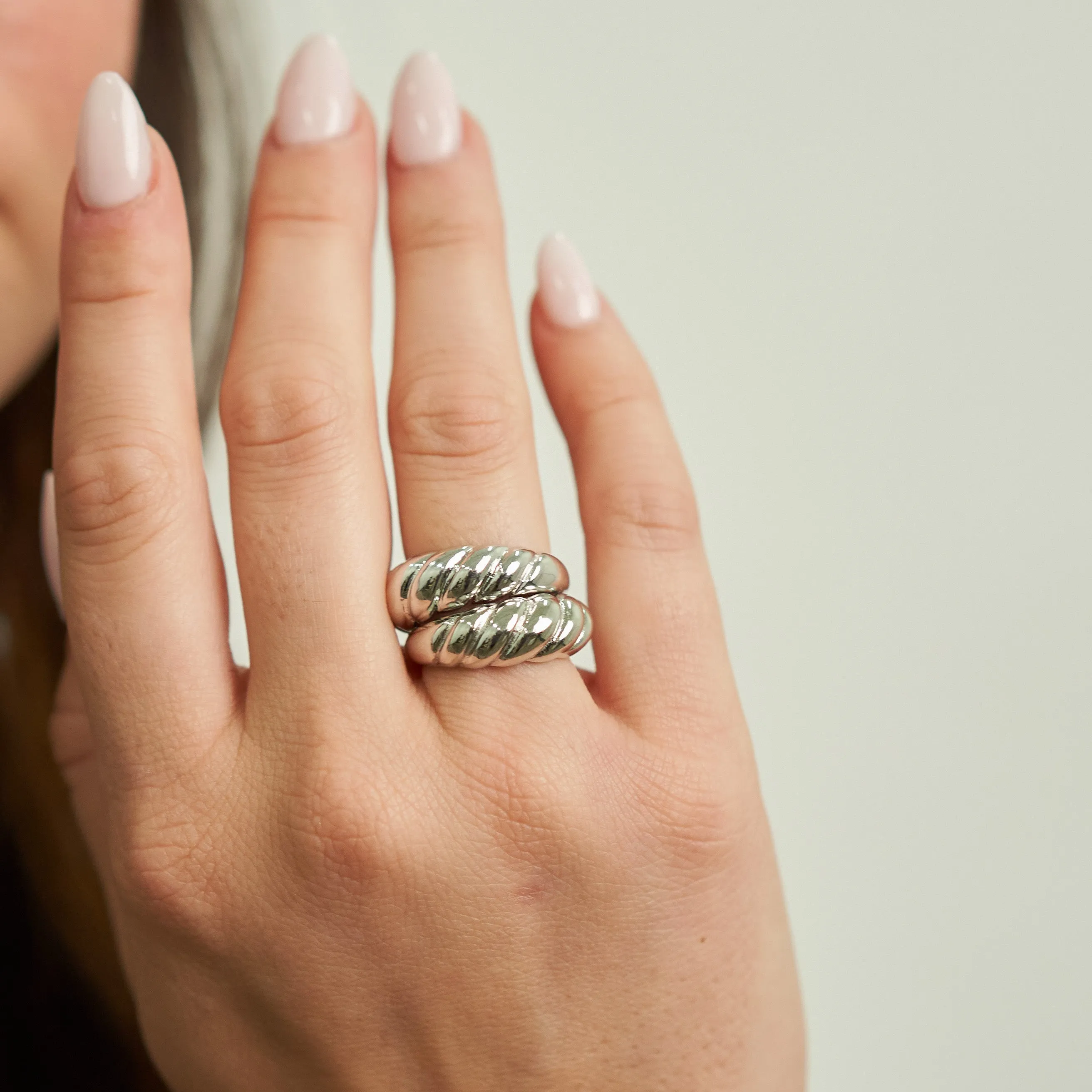 Silver Braided Ring