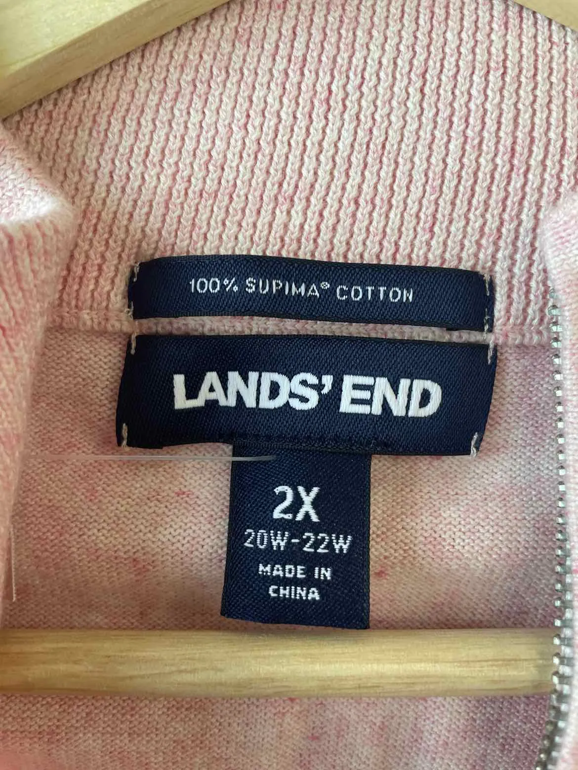 Size 2X Lands End Pink Women's Sweater & Sweatshirt