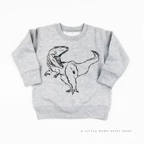 Sketchy T-Rex - Hand Drawn - Child Sweater