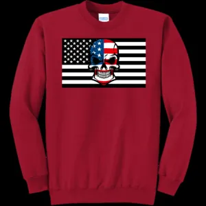 Skull Flag Men's Crewneck Sweatshirt - Ships from The US