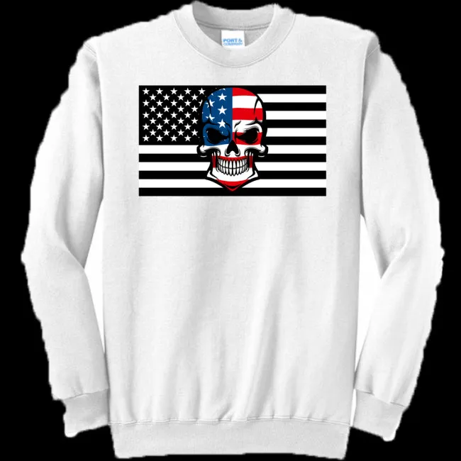 Skull Flag Men's Crewneck Sweatshirt - Ships from The US