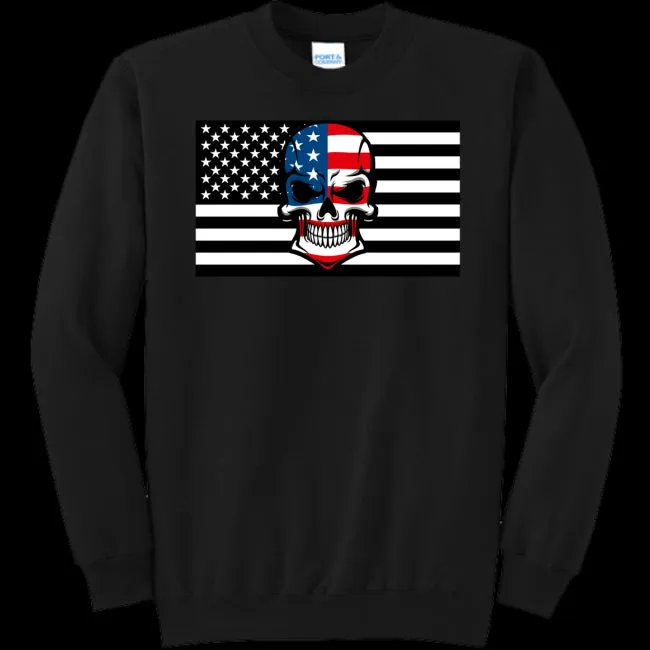 Skull Flag Men's Crewneck Sweatshirt - Ships from The US