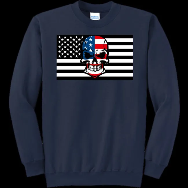 Skull Flag Men's Crewneck Sweatshirt - Ships from The US