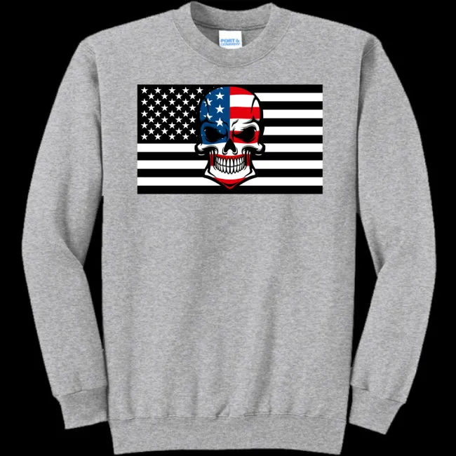 Skull Flag Men's Crewneck Sweatshirt - Ships from The US