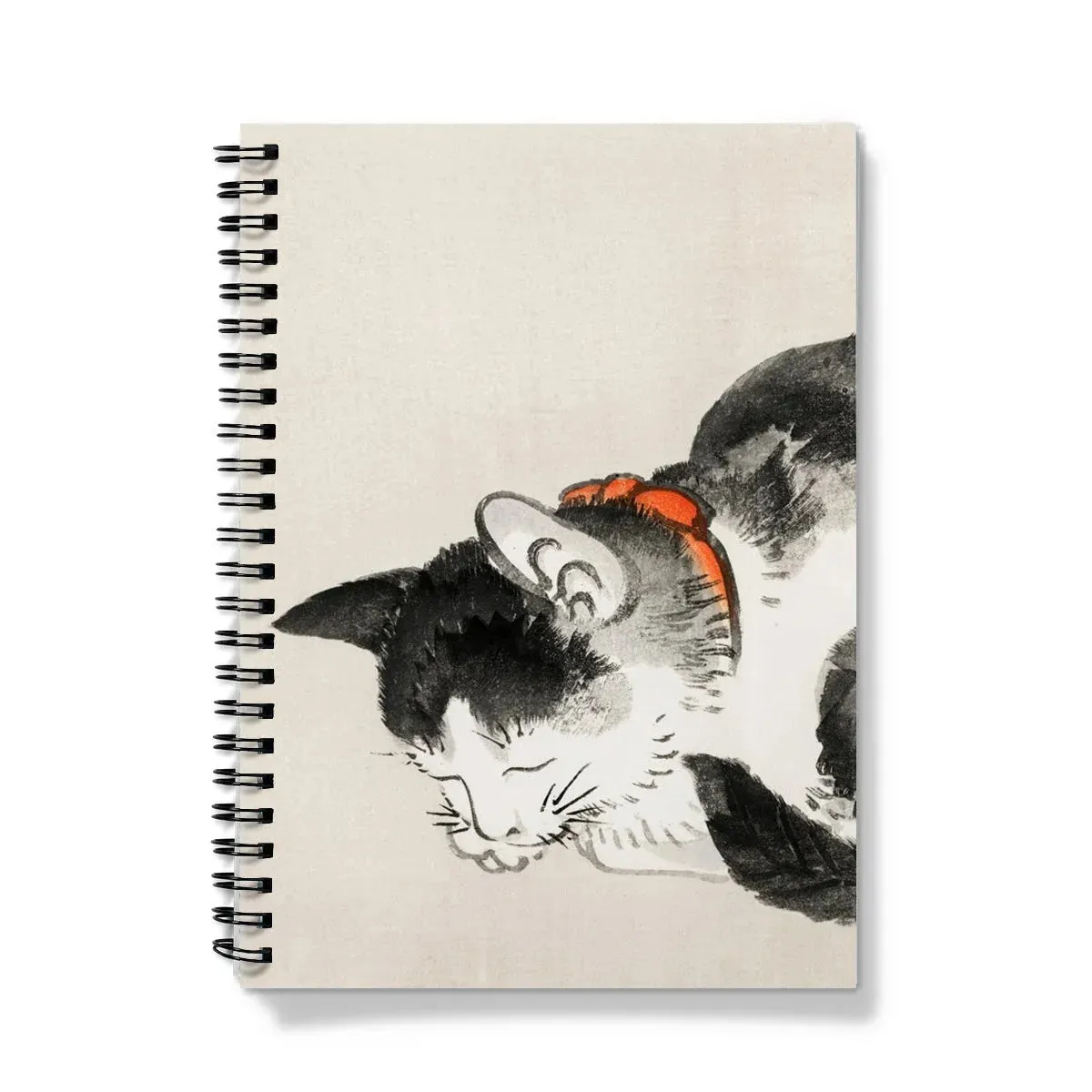 Sleeping Cat - Kōno Bairei Edo Period Notebook