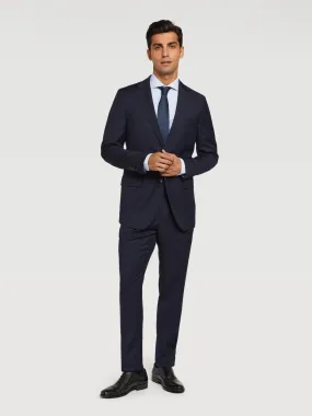 Slim fit 4 seasons herringbone suit