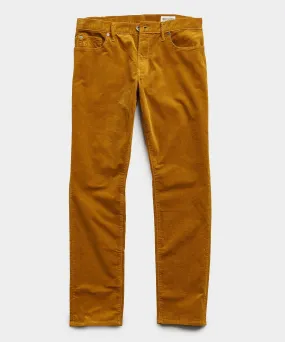 Slim Fit 5-Pocket Italian Cord in Yellow