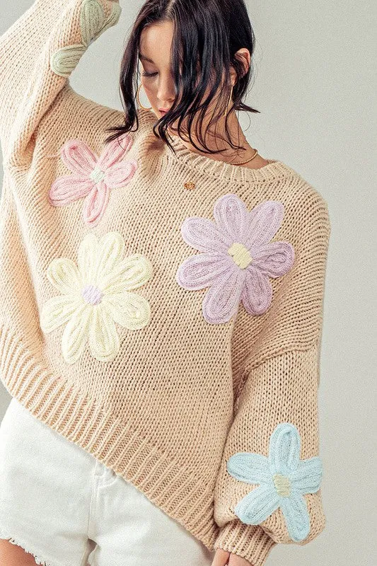 Spring Blooms Sweater