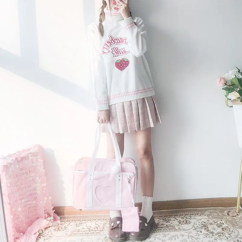 Strawberry Milk Knit Sweater