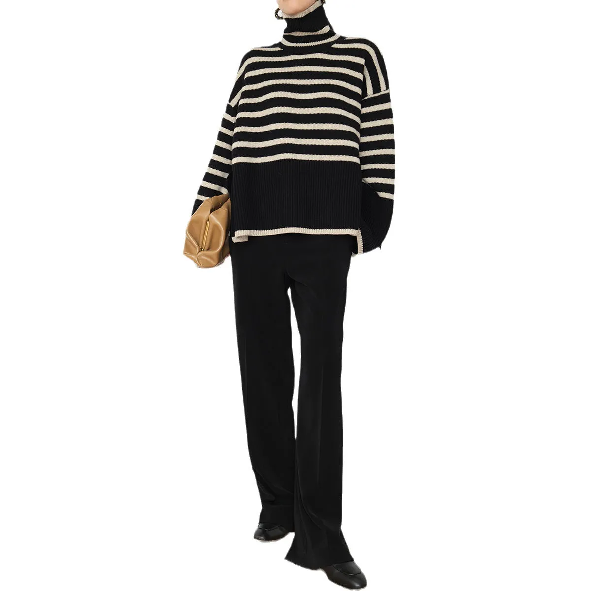 Striped women Sweater dress