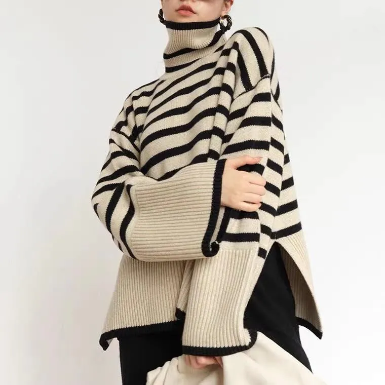 Striped women Sweater dress