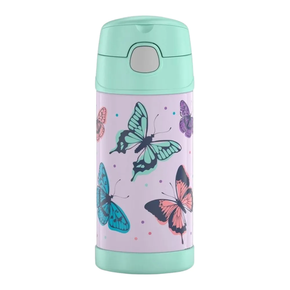 Thermos Funtainer Insulated Drink Bottle - Butterfly Frenzy