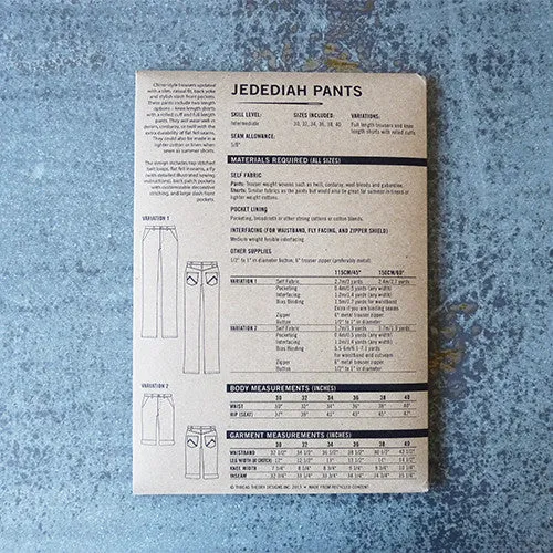 Thread Theory : Jedediah Pants