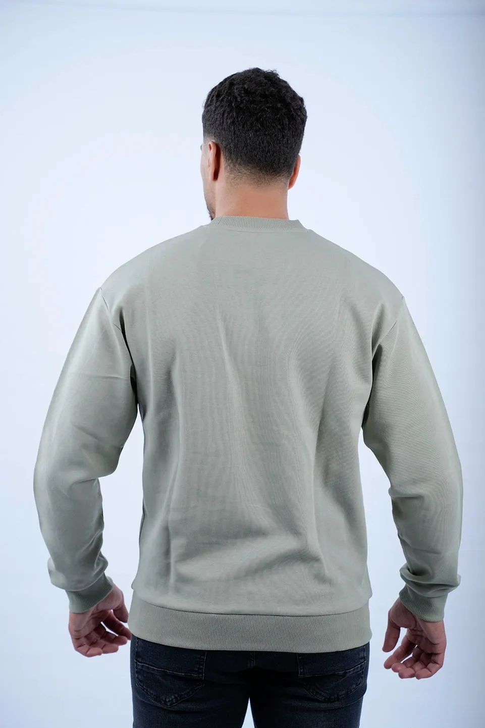 Tom Tailor Light Khaki Sweater With Front Logo Design