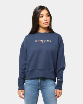 Tommy Jeans Women's TJW Modern Logo Sweater Black Iris