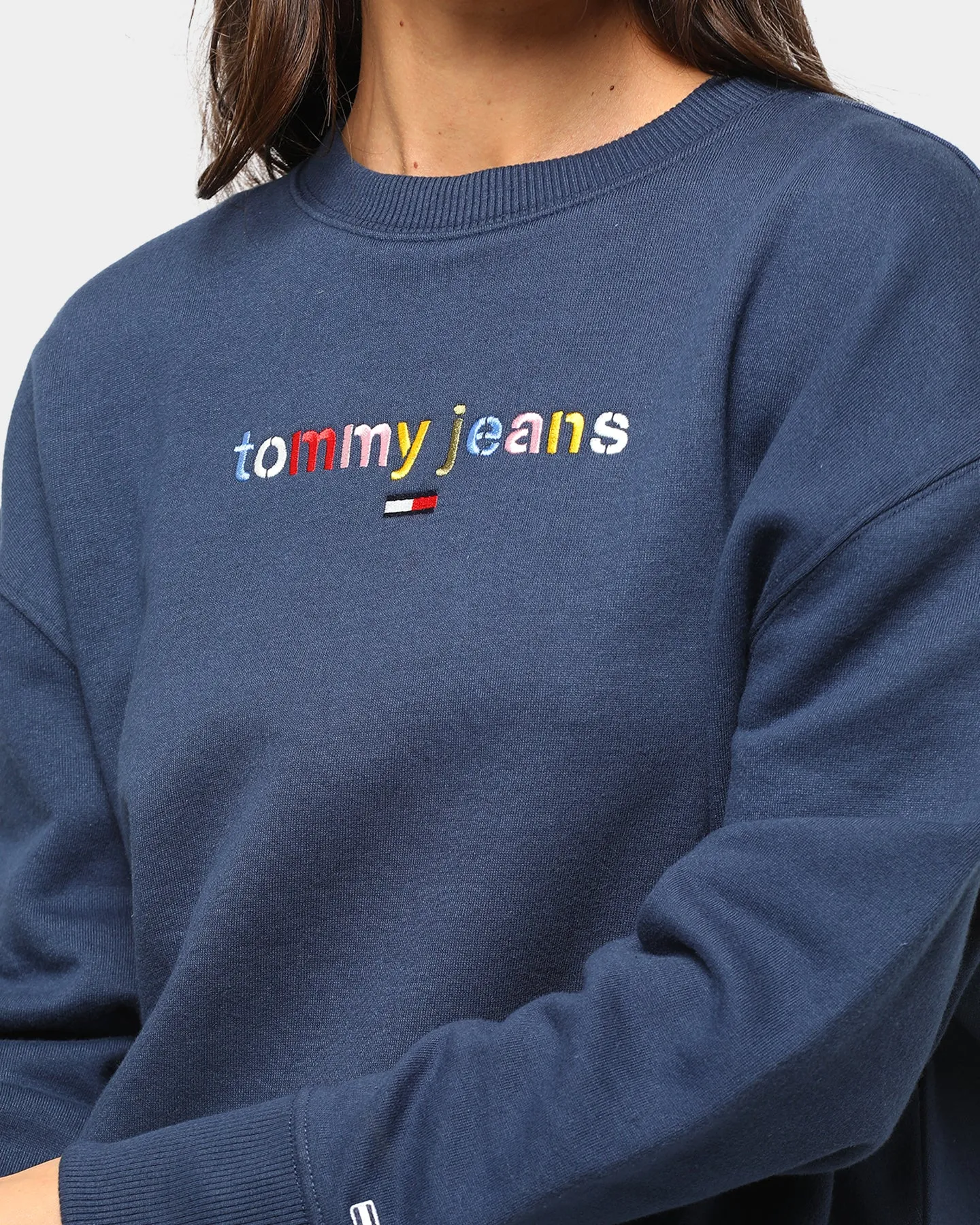 Tommy Jeans Women's TJW Modern Logo Sweater Black Iris