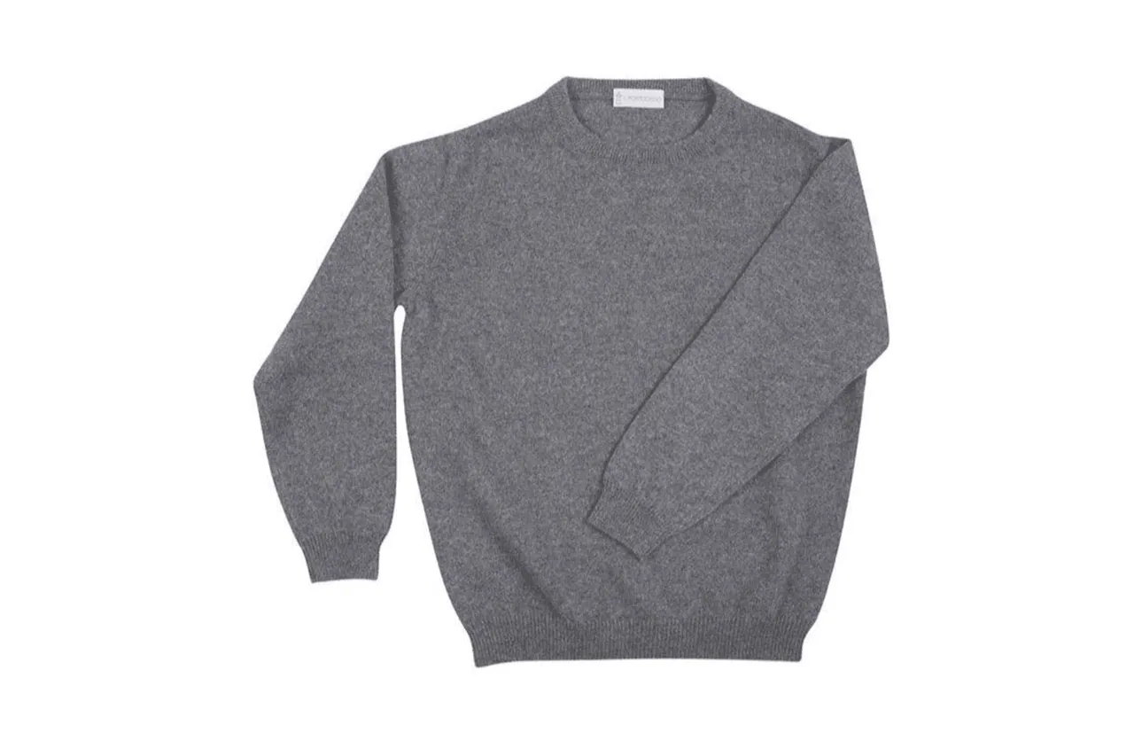 Totò Cashmere Jumper - Light Grey