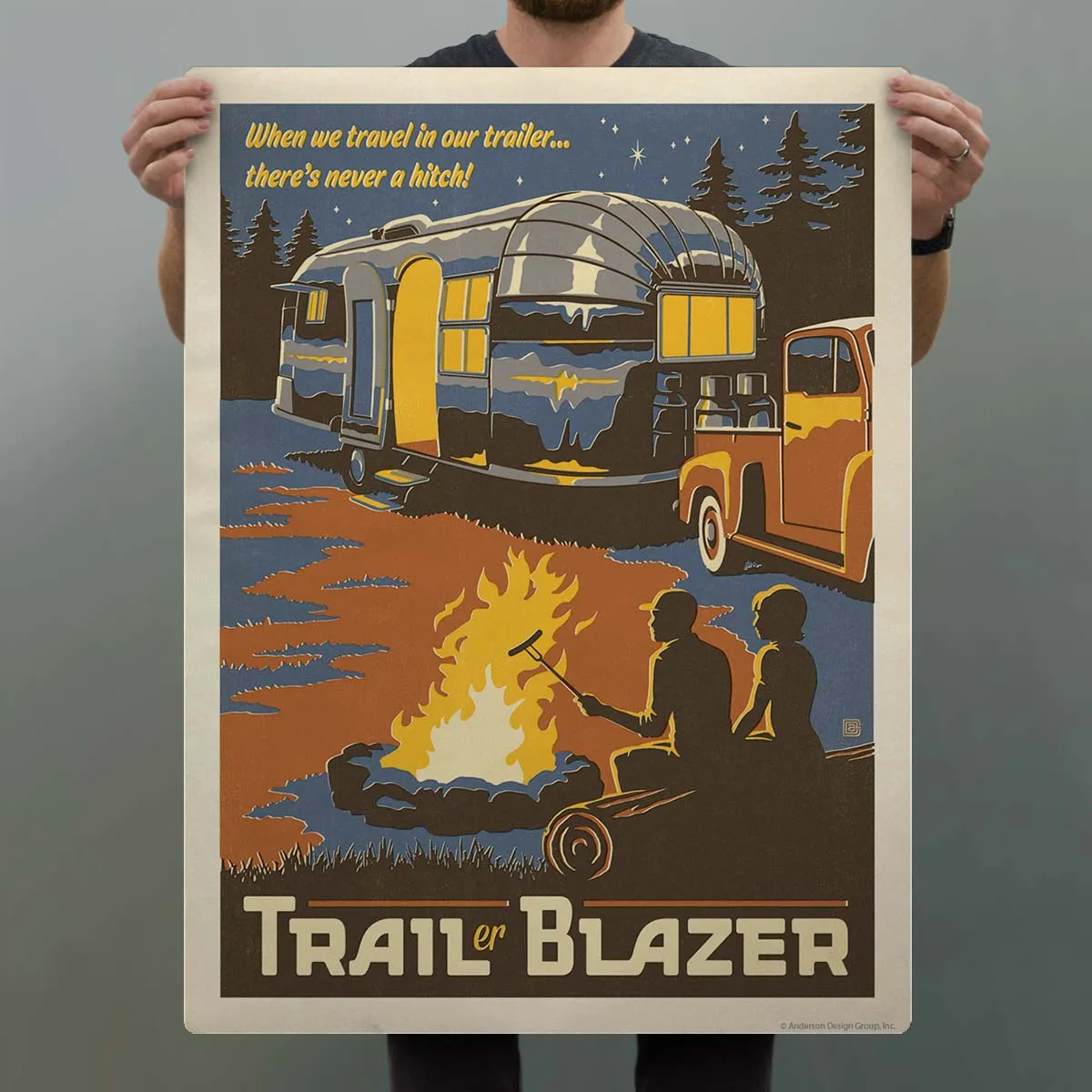 Trailer Blazer Camping Decal