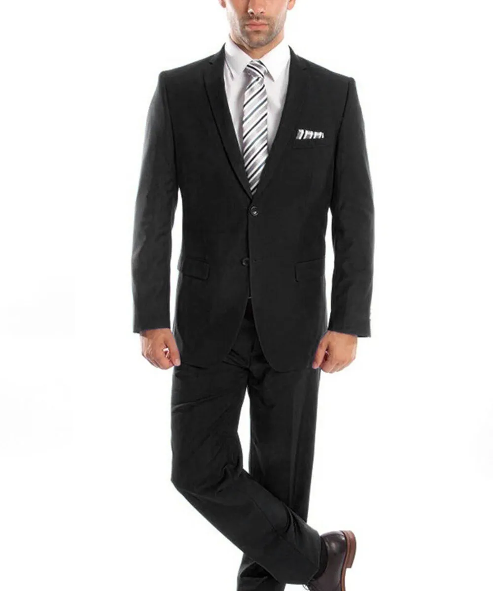 Ultra Slim Black Men's Suit