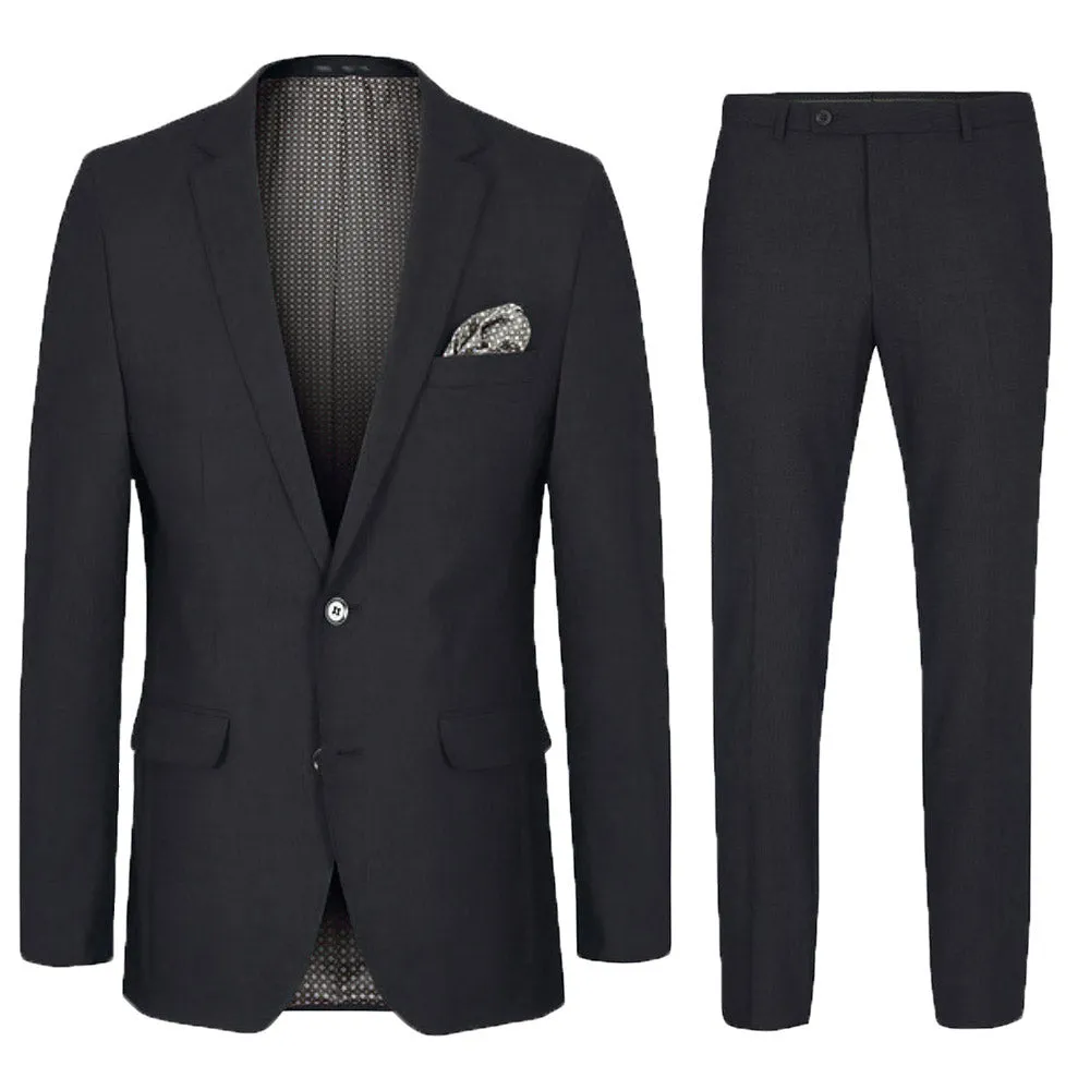 Ultra Slim Black Men's Suit