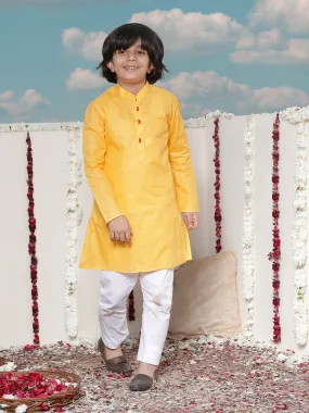 Vastramay Boy's Cotton Kurta and Pyjama Set