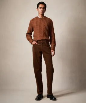 Vintage Straight Fit 5-Pocket Corduroy Pant in Glazed Pecan