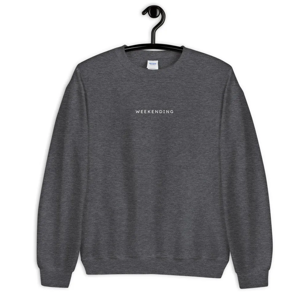 Weekending Sweatshirt in Black or Dark Grey