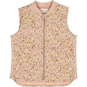 Wheat Thermo Watercolor Flora Vest Gilet Ede