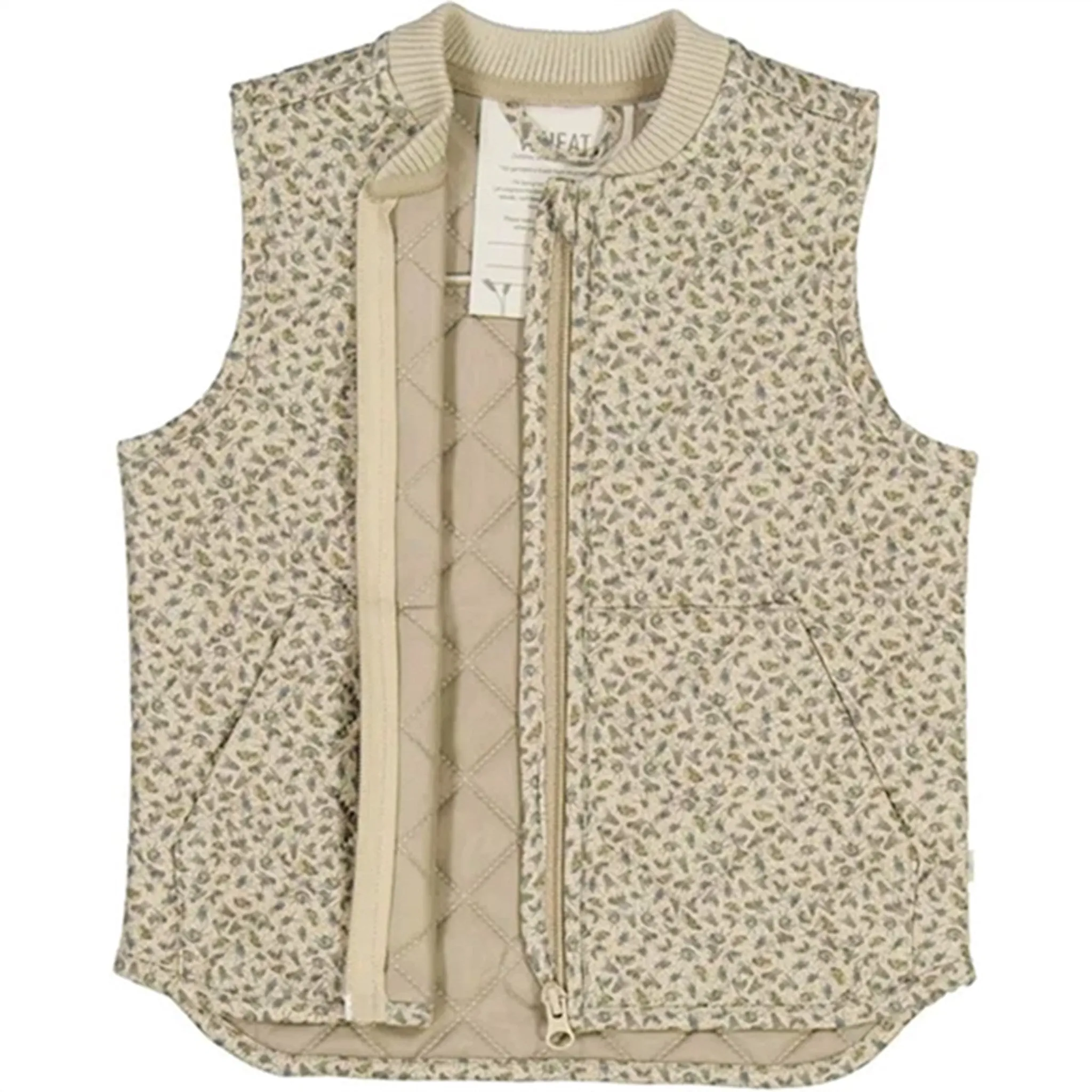 Wheat Thermo Watercolor Insects Vest Gilet Ede