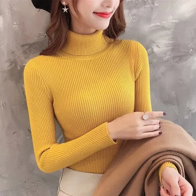 Women Turtleneck pull Sweater