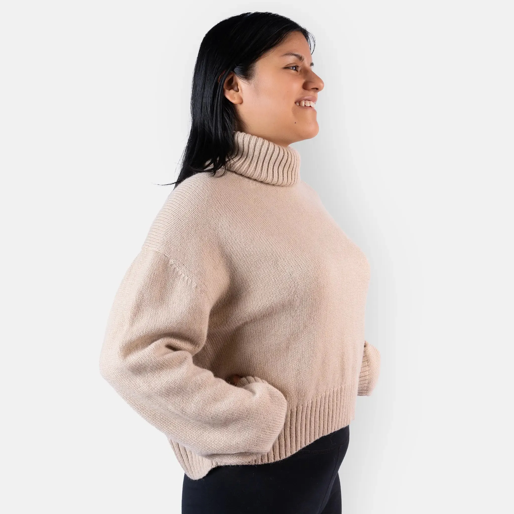 Women's Alpaca Wool Turtleneck Sweater